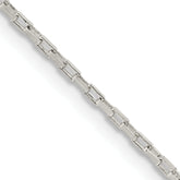 Sterling Silver 1.3mm Elongated Box Chain